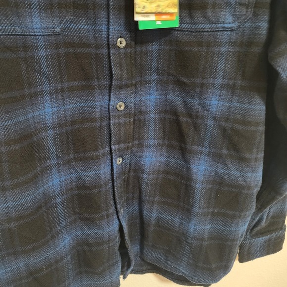 Orvis Classic Collection Men's XL Flannel Shirt Blue Plaid New with Tags - Picture 5 of 7